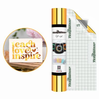 Bubble Free Mirror Chrome Adhesive Vinyl - Prime Gold