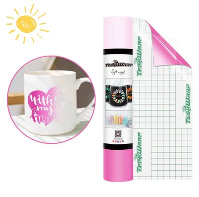 UV Color Changing Vinyl - Light Pink to Pink