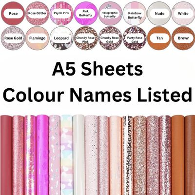 Mixed Faux Leather - Pink Party