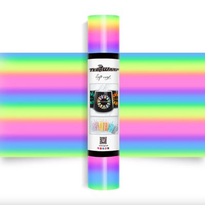 Candy Color Craft Vinyl- Rainbow Stripes