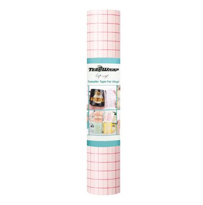 Medium Tack Transfer Tape - Red Grid 30CM X 1 M