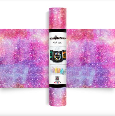 Glitter Brush Vinyl  - Nebula Purple