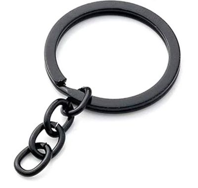 Luxe Black Keychain - 28mm - Pack of 10