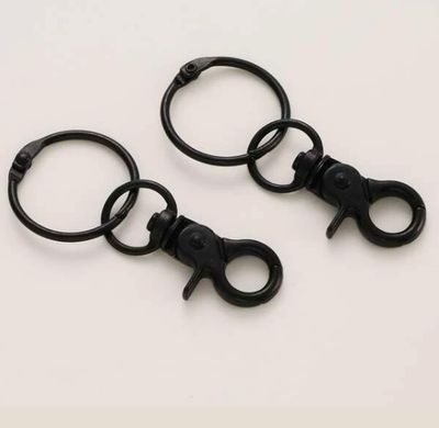 Black Clasp Keychain - Single Piece