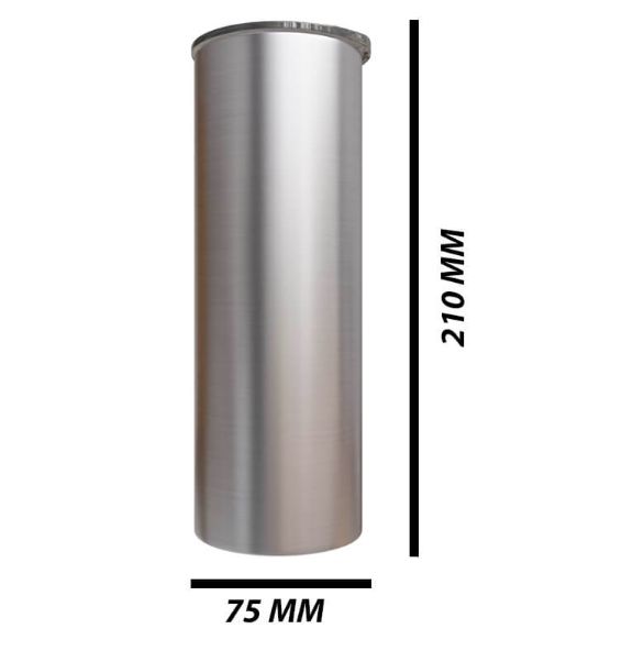 20oz Skinny Sublimation Skinny Mug, Colour: Silver