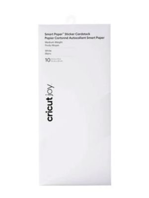 Cricut Joy Smart Paper Sticker Cardstock 10 Sheets - White