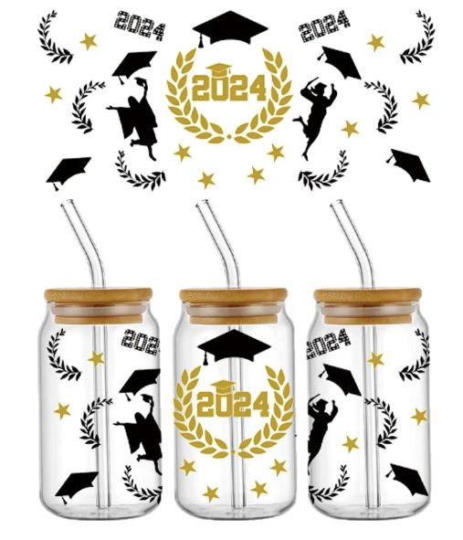 Grad 2024 Libby Full Wrap Sticker, Option: 2024 With Grad Cap