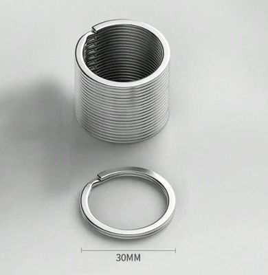 Luxe Silver Key Ring - 30mm - Pack of 5