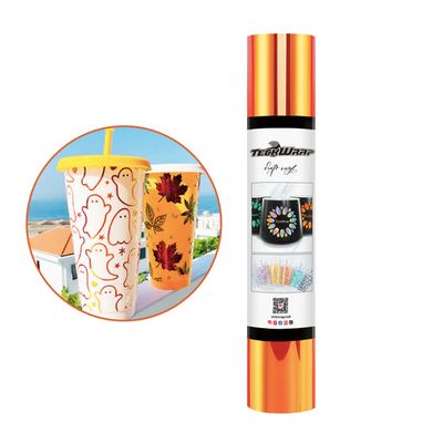 Opal Adhesive Vinyl - Fluorescent Orange