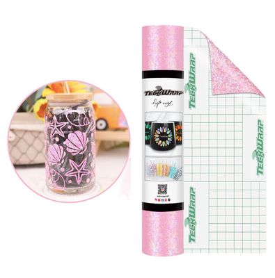 Colorful Pearl Adhesive Vinyl - Pink