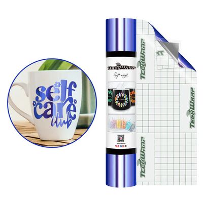 Bubble Free Mirror Chrome Adhesive Vinyl - Blue Lavender