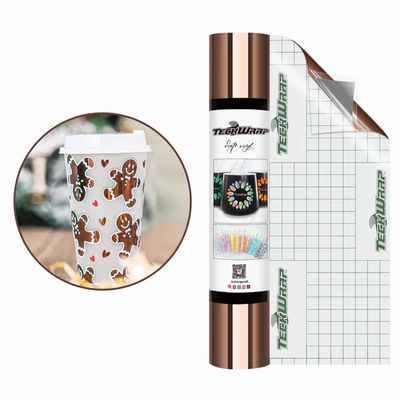 Bubble Free Mirror Chrome Adhesive Vinyl - Military Brown