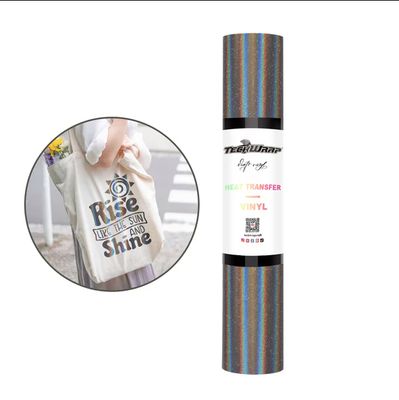 Holographic Shimmer Heat Transfer Vinyl - Dark Grey