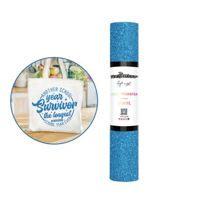 Fancy Glitter Heat Transfer Vinyl - Blue