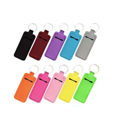 Neoprene Keychain Lipstick/Lip Balm Holder