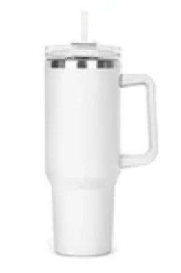 40oz Stainless Steel Cup - White