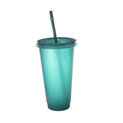 24 oz/ 710ml Cold Cup - Glitter Dark Green