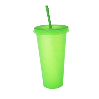24 oz/ 710ml Cold Cup - Glitter Lime Green