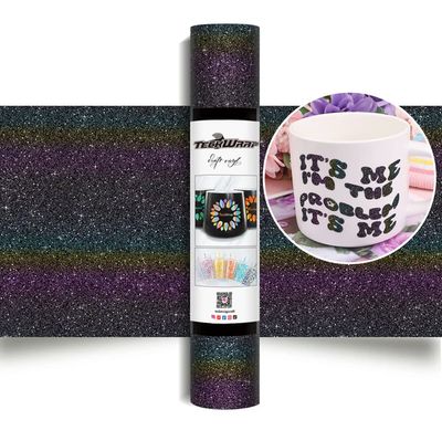 Colorful Glitter Adhesive Vinyl - Mystery