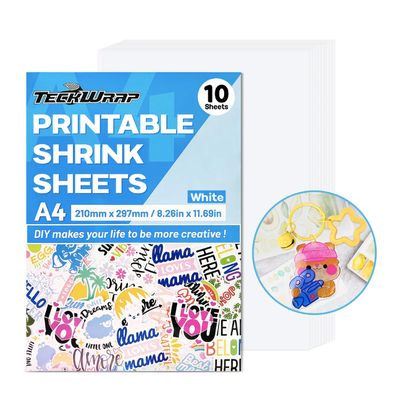 Inkjet Printable Shrink Sheets - White