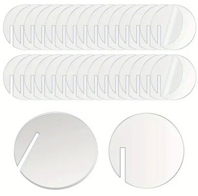 Clear Round Drink Marker Acrylic - 40mm x 1,5mm