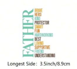 Dad Libby Wrap Sticker - Father