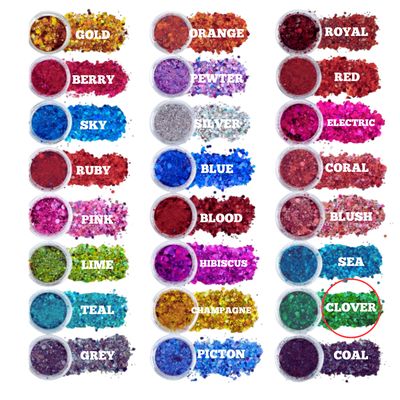 Chunky Mix  Glitter - Clover
