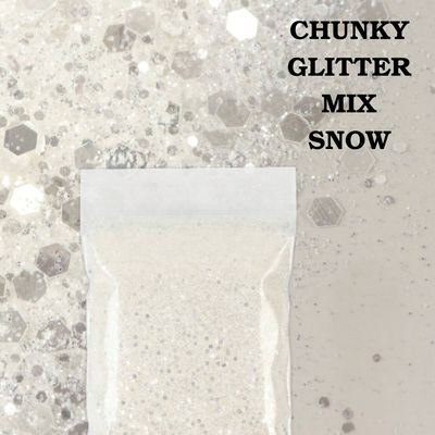Chunky Glitter Mix 10g - Snow