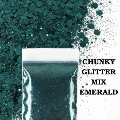 Chunky Glitter Mix 10g - Emerald