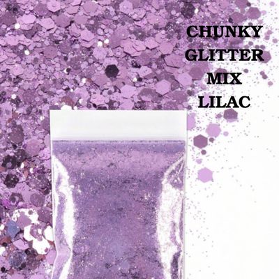 Chunky Glitter Mix 10g - Lilac
