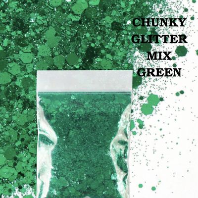 Chunky Glitter Mix 10g - Green