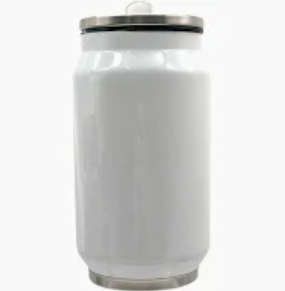 Double Wall Stainless Steel 250ml Can - White