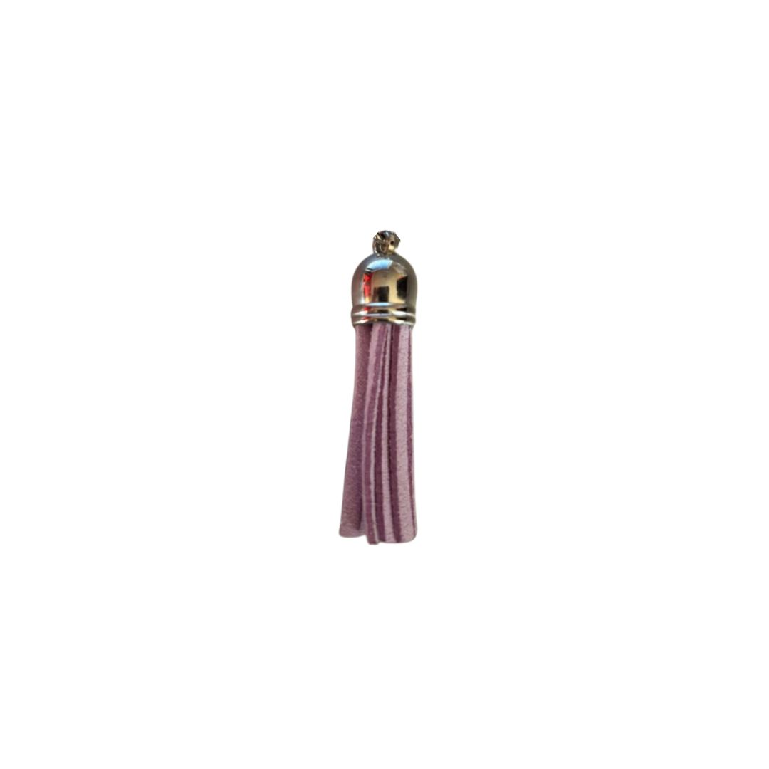 Silver Cap Tassel - Lavender (Short Tassel)