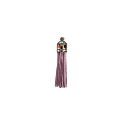 Silver Cap Tassel - Lavender (Short Tassel)