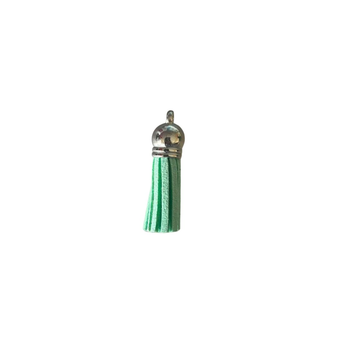 Silver Cap Tassel  - Mint  (Short Tassel)