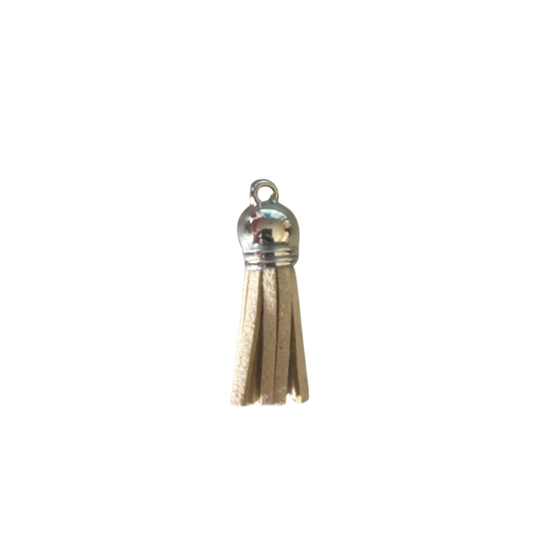Silver Cap Tassel  - Sand  (Short Tassel)