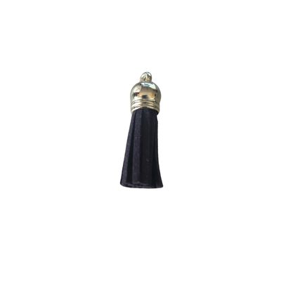Silver Cap Tassel  - Navy  (Short Tassel)