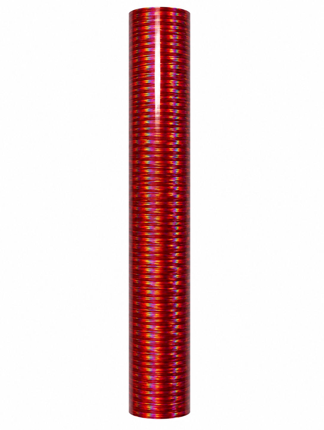 Holographic Starlight Adhesive Craft Vinyl - Red