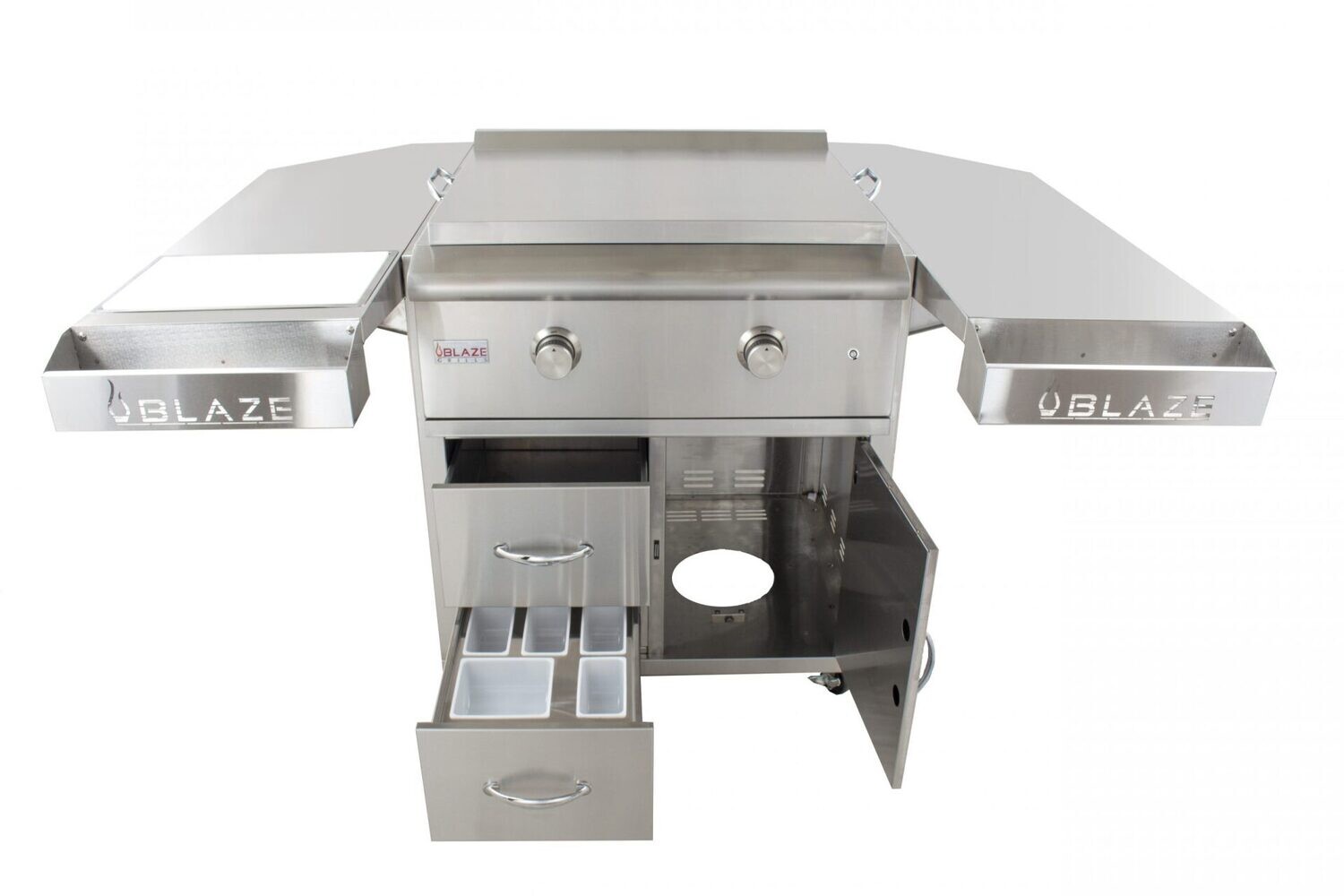 Blaze 30-Inch Griddle Cart Shelving Kit