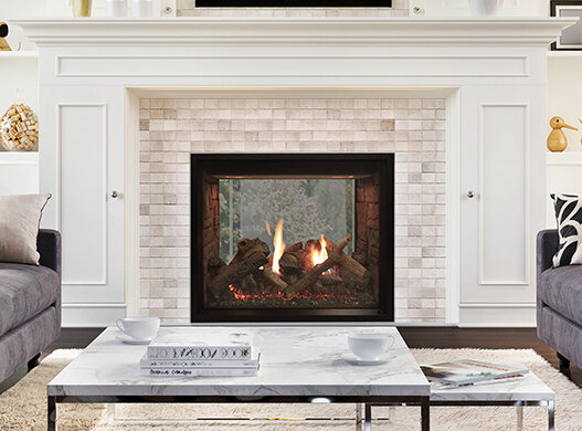 Renegade Clean-Face Direct-Vent Fireplace, See-Through 40 TruFlame Technology