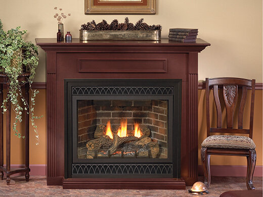 Madison Direct-Vent Fireplace, Deluxe 36