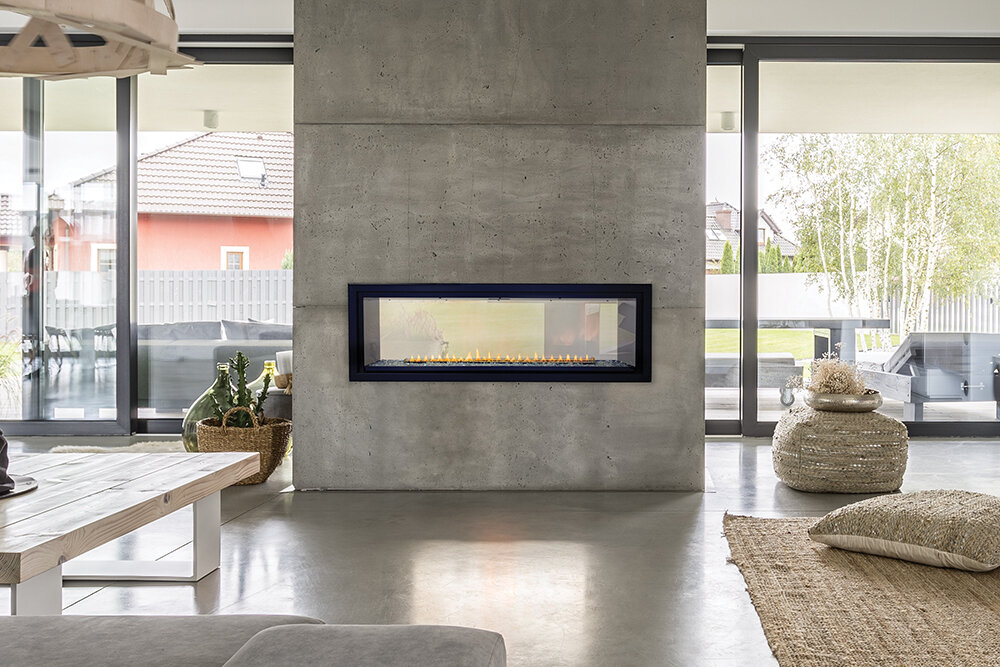 Boulevard Vent-Free Fireplace, Linear See-Through 48