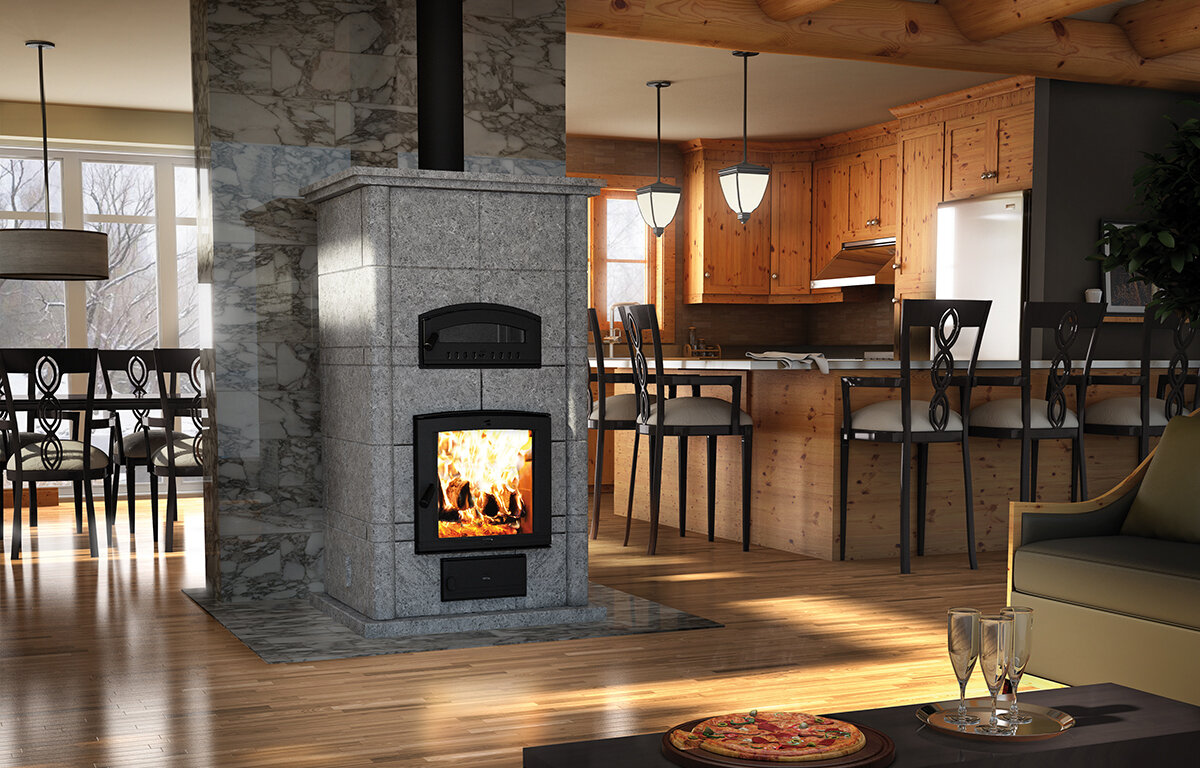 FM1200 MASS FIREPLACE WITH OVEN