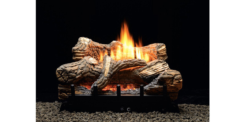 Trenton Gas Log Set on Vent-Free/Vented Contour Burner