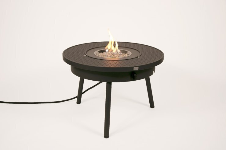 Renegade Portable Round Gas Fire Pit Table