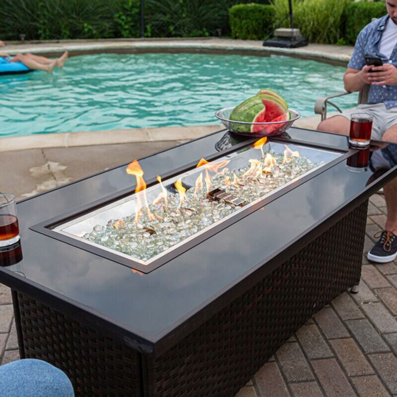 Balsam Montego Linear Gas Fire Pit Table