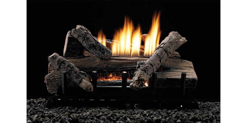 Concord Log Set on Vent-Free/Vented Contour Burner