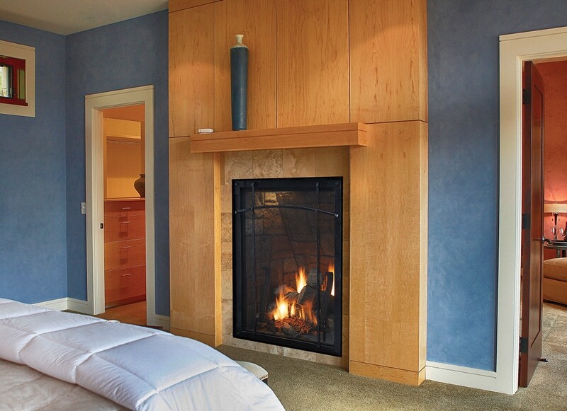 Canvas Portrait-Style Direct-Vent Fireplace, Traditional 27