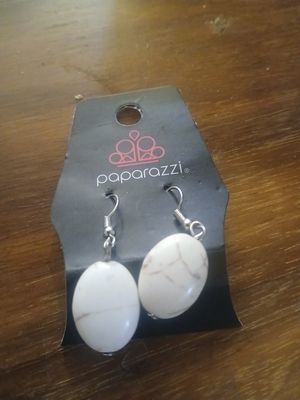 &quot;Rustic Marble Oval Earrings&quot;