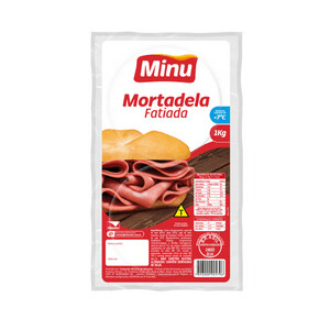 Mortadela com Toucinho Fatiada